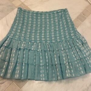 SAYLOR blue floral skirt